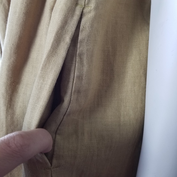 Bulle De Savon Tan Hemp Knee Length Bohemian Granola Minimalist Dress Size S/M - Picture 8 of 15